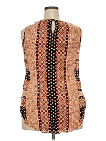 Rose + Olive Sleeveless Blouse (view 2)