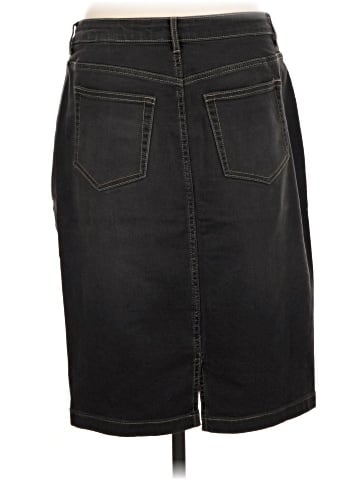 LOGO by Lori Goldstein Denim Skirt (view 2)
