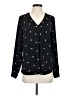 J.Crew Polka Dots Black Long Sleeve Blouse Size S - photo 1