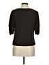 Perceptions Solid Black Brown 3/4 Sleeve Blouse Size 8 - photo 2