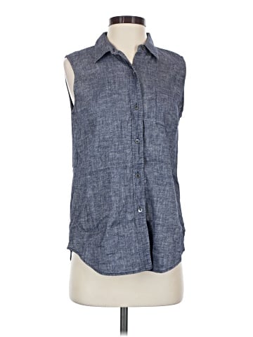 Theory Sleeveless Button-Down Shirt (view 1)