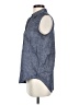 Theory Blue Sleeveless Button-Down Shirt Size S - photo 5