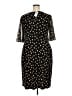 Connected Apparel Polka Dots Black Cocktail Dress Size 18 - photo 2