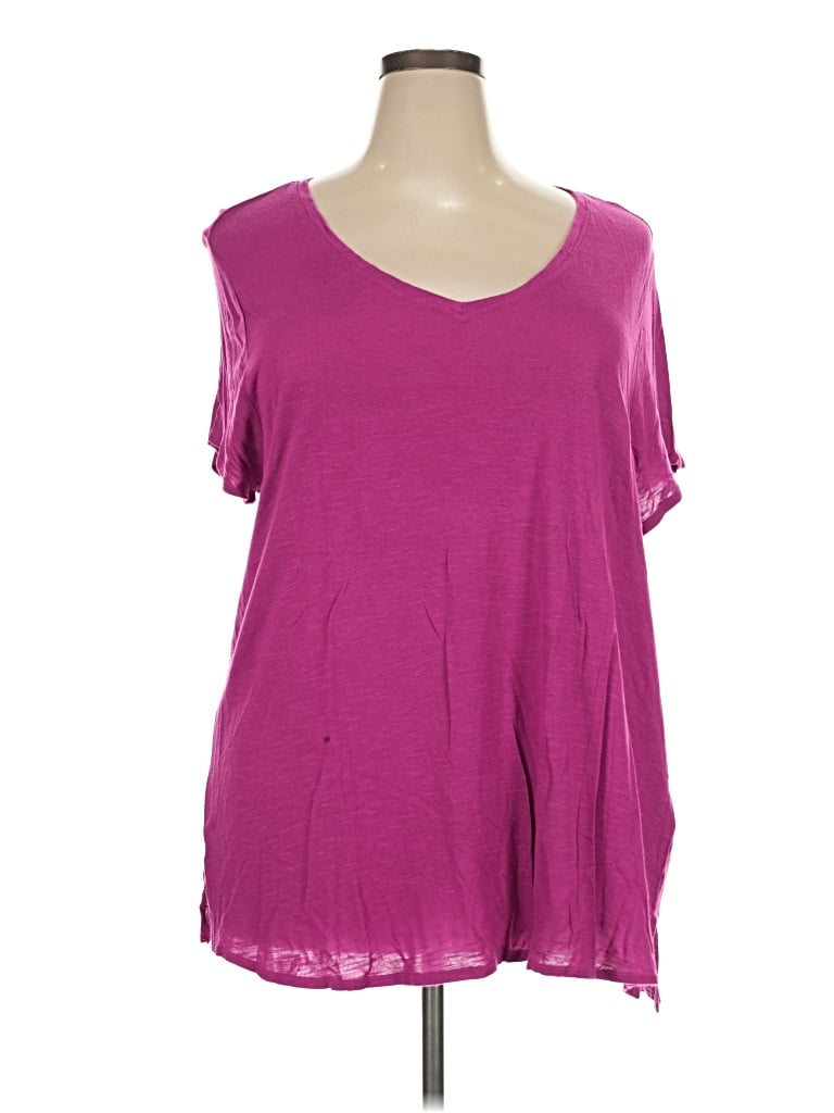 Pre-owned Sejour Short Sleeve T-shirt In Purple