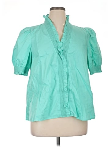 Crown & Ivy Short Sleeve Blouse (view 1)