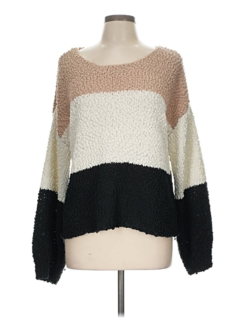 Pre-owned Altar'd State Pullover Sweater In Brown