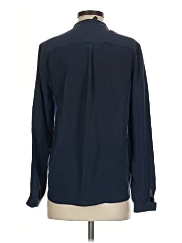 BCBGMAXAZRIA Long Sleeve Silk Top (view 2)