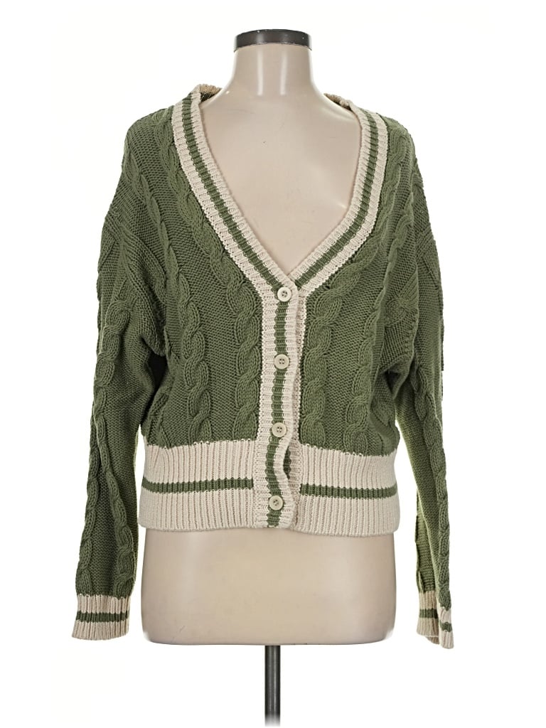 Pre-owned L*space Cardigan Sweater In Green
