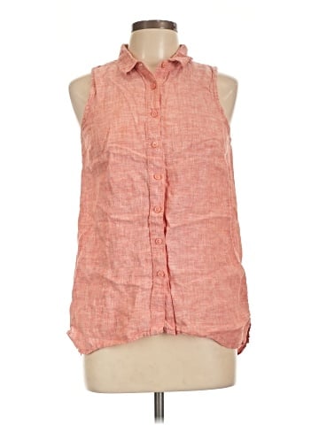 Garnet Hill Sleeveless Button-Down Shirt (view 1)