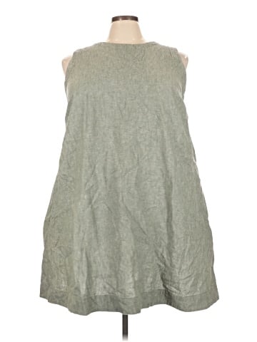 Madewell Plus Linen-Cotton Tank Mini Dress (view 1)