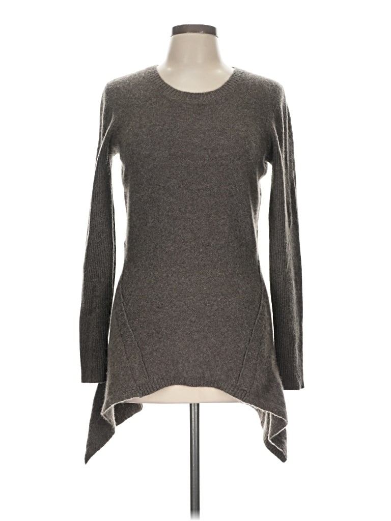 Pre-owned Aqua Cashmere Pullover Sweater In Gray