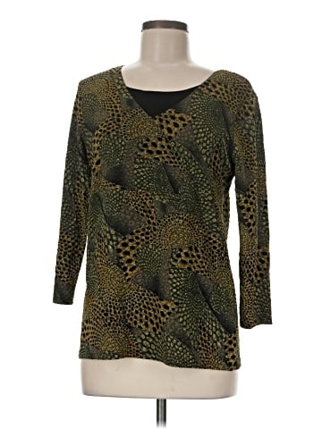 JM Collection 3/4 Sleeve Top (view 1)