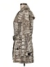 Gallery 100% Polyester Animal Print Gray Trenchcoat Size M - photo 5