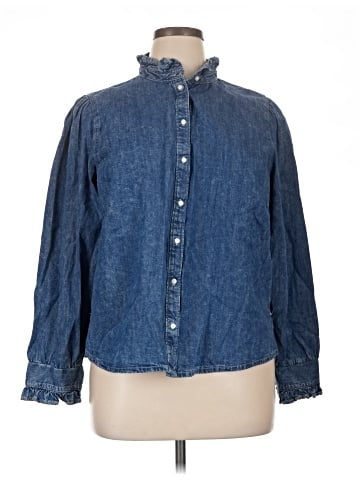 Divided by H&M Long Sleeve Button-Down Shirt (view 1)