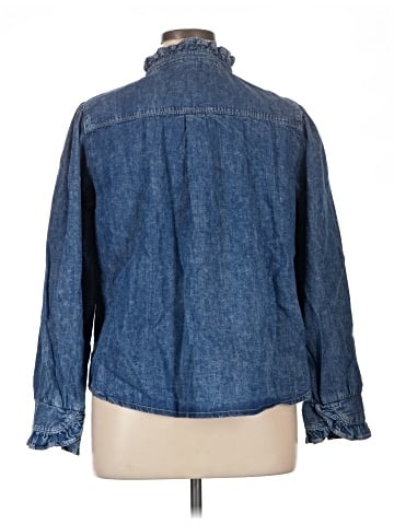 Divided by H&M Long Sleeve Button-Down Shirt (view 2)