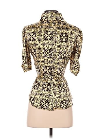 Bebe 3/4 Sleeve Silk Top (view 2)