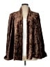 Connected Apparel 100% Polyester Brown Faux Fur Jacket Size 1X - photo 1