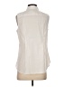 Talbots Ivory Sleeveless Button-Down Shirt Size 4 - photo 2