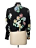 Zara Basic 100% Viscose Floral Black Jacket Size L - photo 2