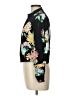 Zara Basic 100% Viscose Floral Black Jacket Size L - photo 5