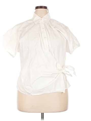 Ann Taylor Short Sleeve Blouse (view 1)