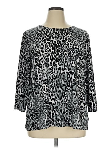 Susan Graver 3/4 Sleeve Blouse (view 1)