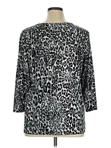 Susan Graver 3/4 Sleeve Blouse (view 2)