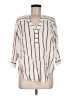 Torrid Stripes Ivory 3/4 Sleeve Blouse Size Med Plus (00) - photo 1