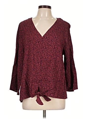 Bobeau 3/4 Sleeve Blouse (view 1)