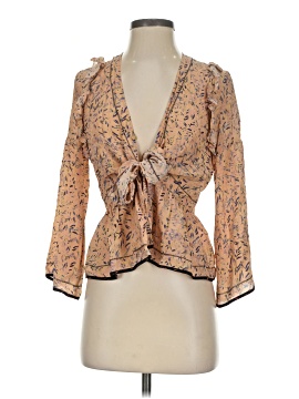 IRO 3/4 Sleeve Silk Top (view 1)