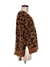 Knox Rose 100% Polyester Animal Print Brown Pullover Sweater Size M - photo 4