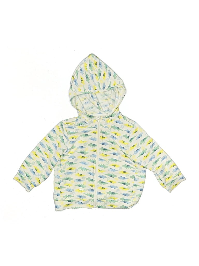 Pre-owned Uniqlo Kids' Zip Up Hoodie In Yellow