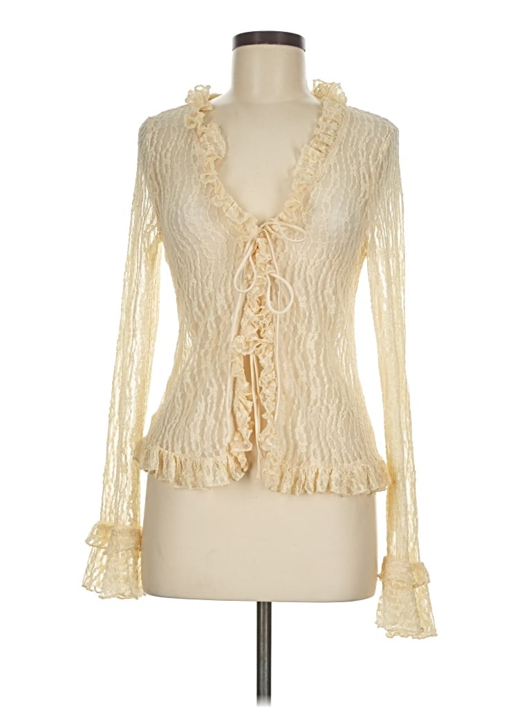 Pre-owned Astr Cardigan Sweater In Ivory