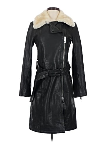 Burberry Brit Leather Coat (view 1)