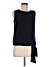 Talbots 100% Polyester Black Sleeveless Blouse Size 6 - photo 1