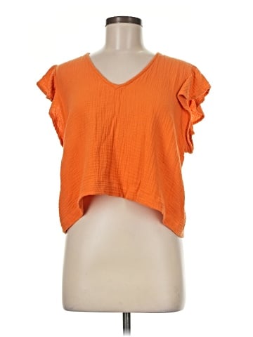 Olivaceous Short Sleeve Top (view 1)