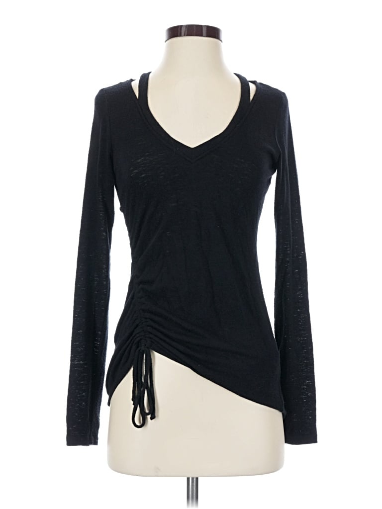 Pre-owned Red Haute Long Sleeve T-shirt In Black