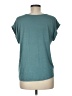 Papermoon 100% Polyester Stars Teal Short Sleeve Blouse Size M (petite) - photo 2