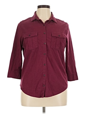 Eddie Bauer 3/4 Sleeve Button-Down Shirt (view 1)