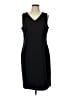 Talbots Outlet Solid Black Cocktail Dress Size L - photo 1