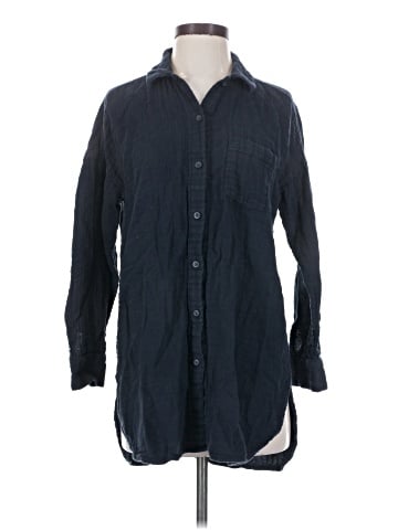 Purejill 3/4 Sleeve Button-Down Shirt (view 1)