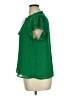 CeCe 100% Polyester Green Short Sleeve Blouse Size XL - photo 5
