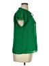 CeCe 100% Polyester Green Short Sleeve Blouse Size XL - photo 4
