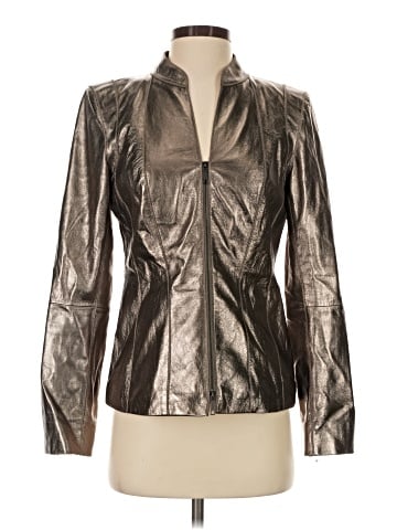 Lafayette 148 New York Leather Jacket (view 1)