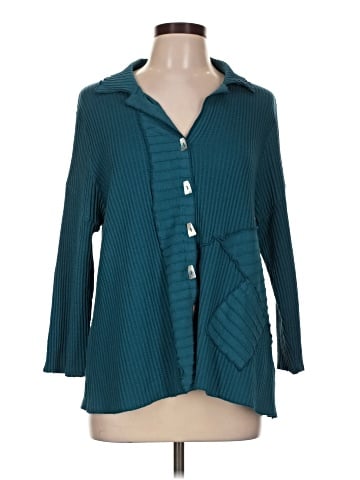 Fenini 3/4 Sleeve Button-Down Shirt (view 1)