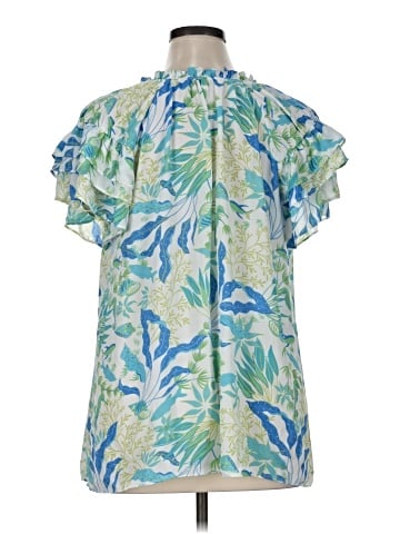 Rose + Olive Short Sleeve Blouse (view 2)