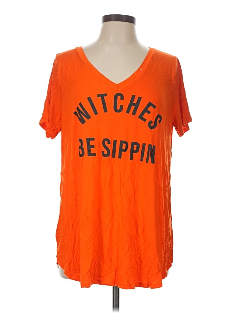 Pre-owned Sew In Love Short Sleeve T-shirt In Orange
