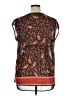 DR2 100% Recycled Polyester Orange Sleeveless Blouse Size XL - photo 2