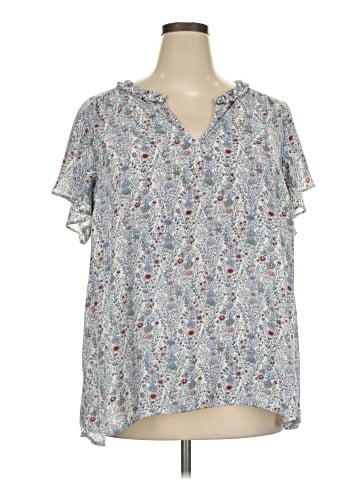Rose + Olive Short Sleeve Blouse (view 1)