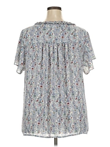 Rose + Olive Short Sleeve Blouse (view 2)